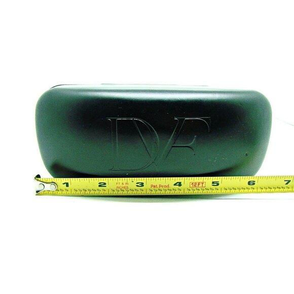 Diane von Furstenberg Hard Clamshell Glass Sunglass Case Embossed Logo Case Only - Picture 8 of 13